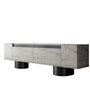 Hanah Home Soporte para TV Bohem - Travertino, Negro